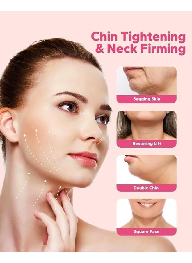 Face and chin lifting belt to define the jawline and reduce the appearance of a double chin; a face slimming mask to tighten skin and support facial features for daily use. - Image 4