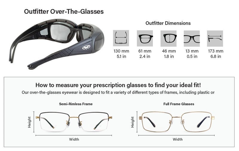 Global Vision 2 Motorcycle Safety Sunglasses Fits Over Most Glasses Smoke and Clear Day & Night Usage Meets ANSI Z87.1 Standards and it has Soft Airy Foam Padding - Image 3