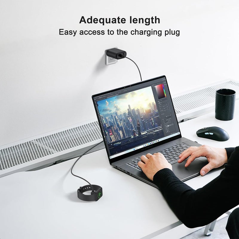 ordinarYone Smartwatch Charging Cable Line Cord Build In Protective Lightweight Easy To Carry Intelligent Voltages Regulation - Image 3