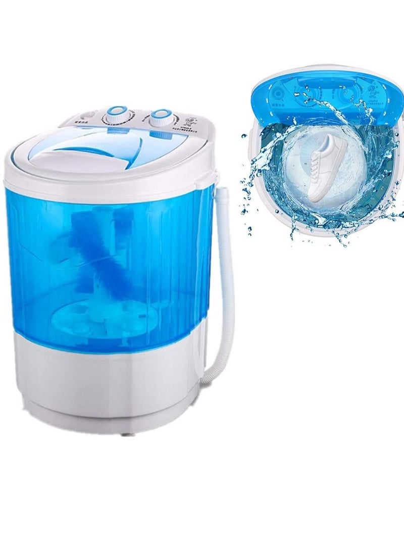 NB NORTH BAYOU Shoe Washing Machine Small Household, Portable Lazy Washing Machine, 360° Cleaning, 10 Minutes Fast Cleaning, Safe Material Does Not Hurt Shoes Blue/White - Image 1