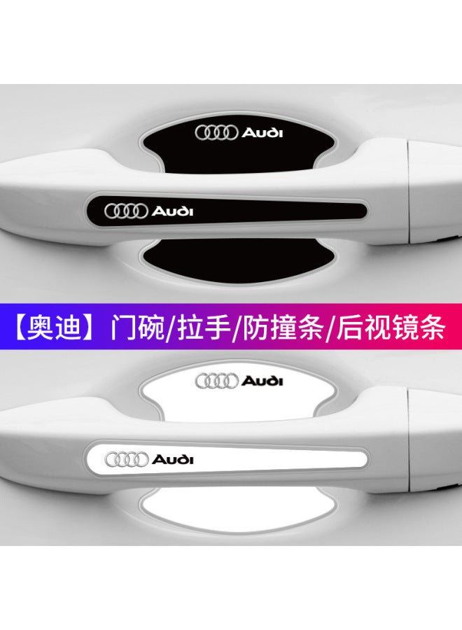 Direct Car Door Bowl Black Anti-collision Strip Handle Protection Stick Anti-collision Strip Anti-scratch Decorative Car Stickers