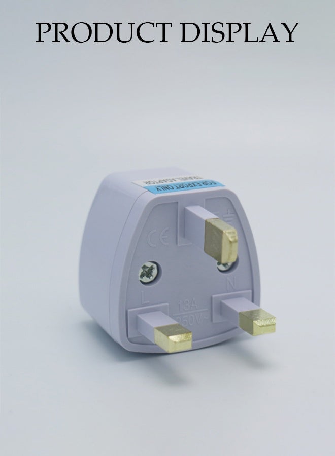 DUNISO 8 Pcs Universal Travel Adapter，UK Travel Plug Adapter，Power Socket Converter,Suitable for Hong Kong/UK/India/Pakistan/Singapore/Malaysia/Vietnam/Indonesia/Maldives/Qatar and so on  - Image 4