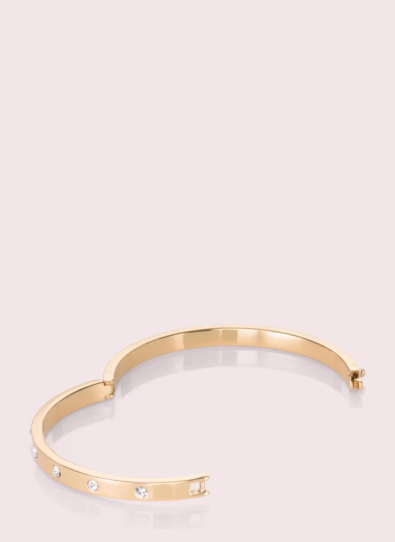 Kate Spade Metal Stone Hinged Bangle