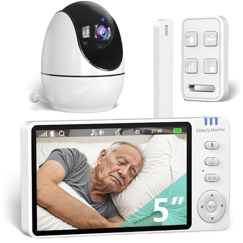 Sair pet أجهزة مراقبة المسنين مع كاميرا وصوت، أجهزة مراقبة غرف ثنائية الاتجاه للمسنين، كاميرا تذكير بالأدوية لمراقبة المسنين، أجهزة مراقبة للأطفال لرعاية المسنين ومقدمي الرعاية، جهاز مراقبة فيديو للمسنين - Image 1