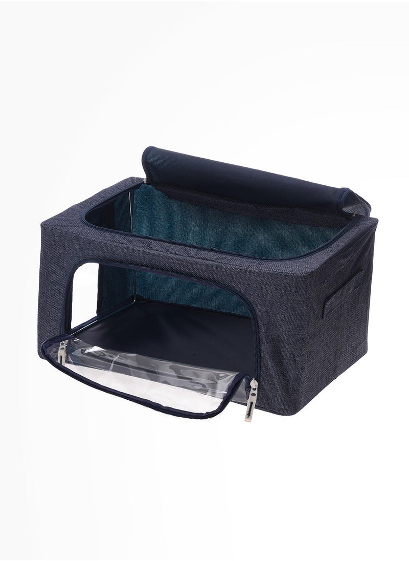 YUBISO - Yubiso multipurpose foldable storage - 40cm x 30cm x 20cm Blue - Image 1