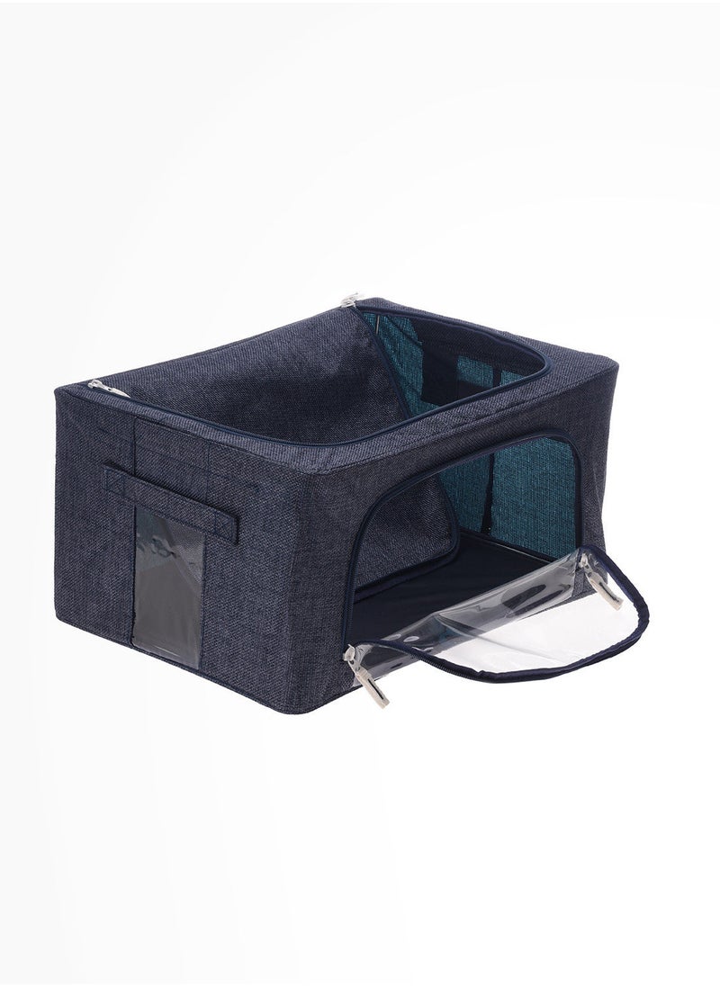 YUBISO - Yubiso multipurpose foldable storage - 40cm x 30cm x 20cm Blue - Image 1