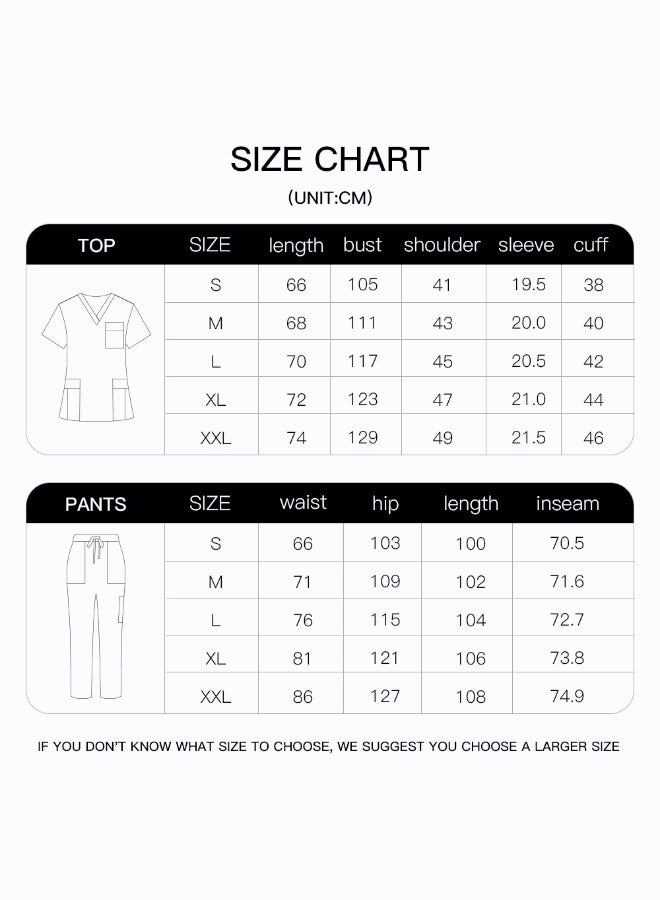 Perfectory Scrub Uniform Set Unisex V-Neck-Grey - Image 3