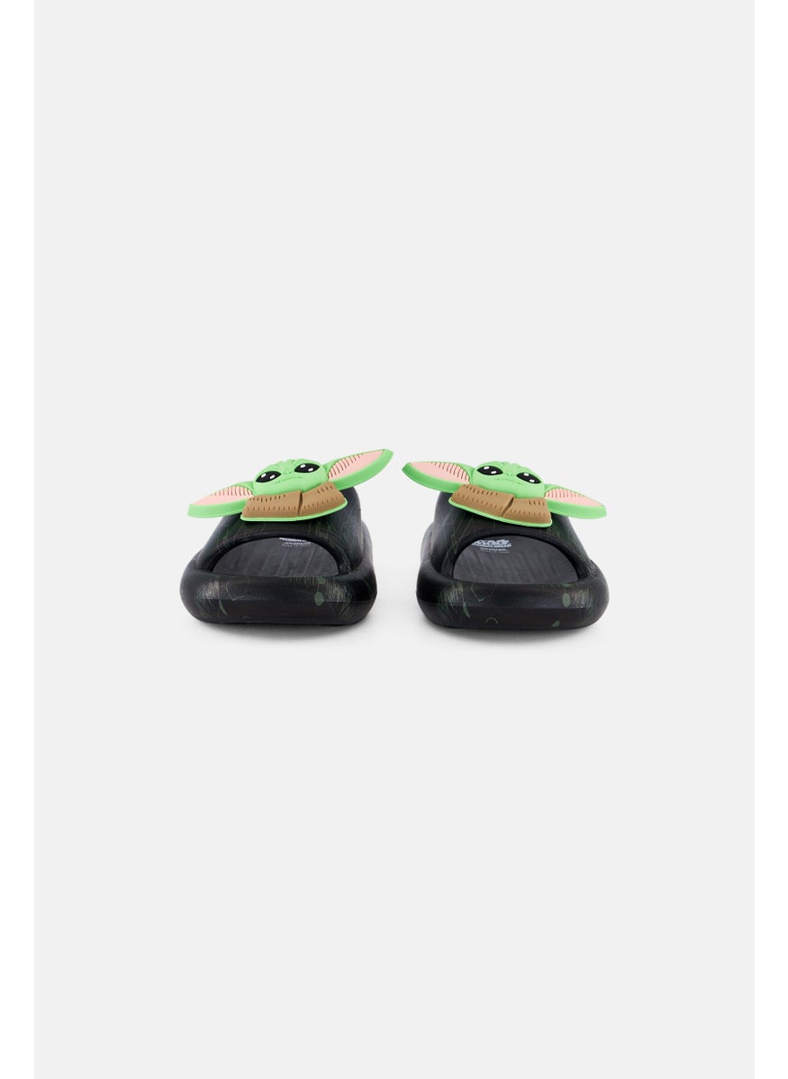 Disney Disney x Star Wars Kids Boy Slip On Slides, Black  - Image 2