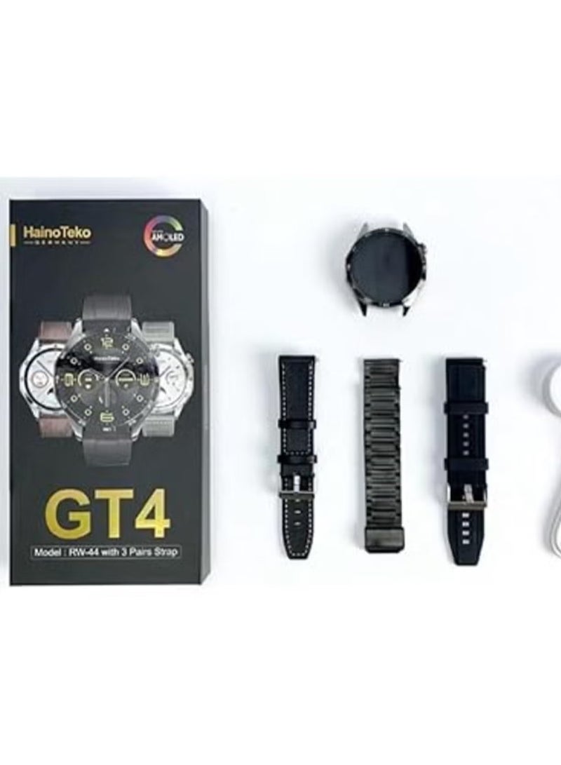 Haino Teko GT4 Smart Watch | Fitness Tracker, Heart Rate Monitor, Sleep Tracker - IP68 Waterproof, 1.75-inch HD Display, Bluetooth Call, Sports Modes, Long Battery Life, Compatible with iPhone & Android - Image 2