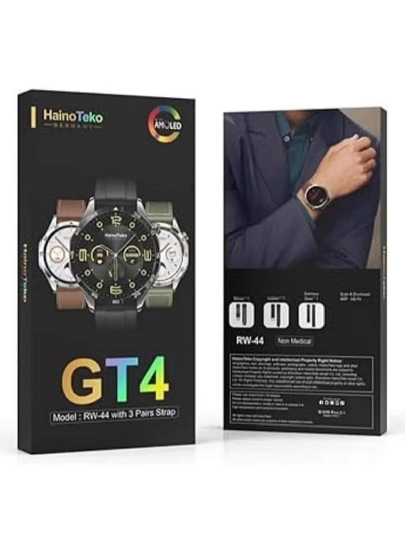 Haino Teko GT4 Smart Watch | Fitness Tracker, Heart Rate Monitor, Sleep Tracker - IP68 Waterproof, 1.75-inch HD Display, Bluetooth Call, Sports Modes, Long Battery Life, Compatible with iPhone & Android - Image 4