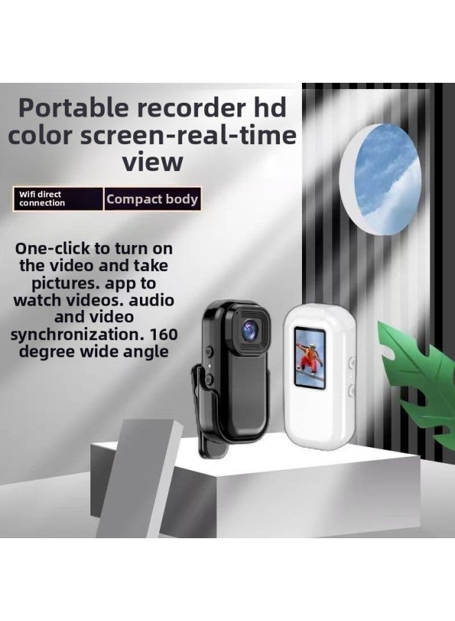 Generic Sports Camera WIFI Version Thumb Camera 360 Magnetic Travel Shooting Riding Camera-Color:A 128G Memory Card  - Image 4
