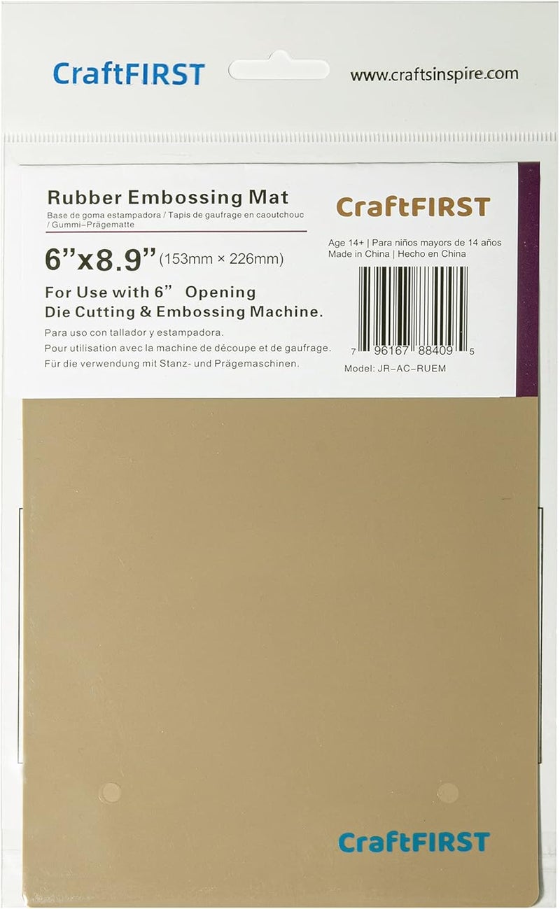 CraftFIRST 6 x 8.9" Rubber Embossing Mat Die Cutting Accessaries 1 Pair - Image 2