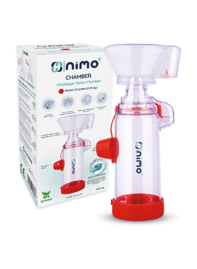 Nimo Infant Inhalation Chamber 0-18 Months with Soft Silicone Mask & Valve System, Nimo - Image 1