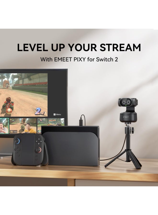 EMEET PIXY Dual-Camera AI PTZ 4K Webcam with AI Tracking and Autofocus - Image 2