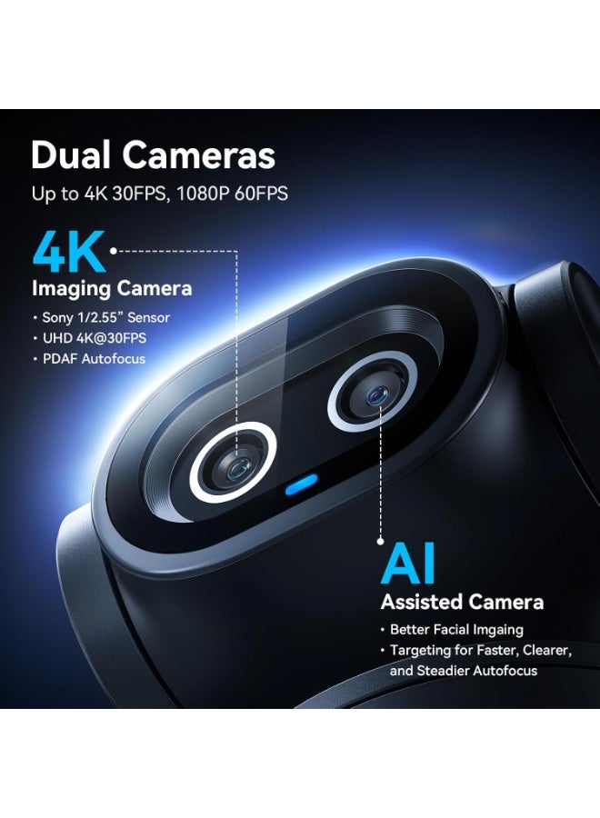 EMEET PIXY Dual-Camera AI PTZ 4K Webcam with AI Tracking and Autofocus - Image 5