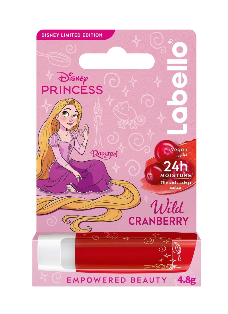 Nivea Labello Disney Princess Rapunzel Lip Balm Wild Cranberry Flavor 4.8g - Image 1