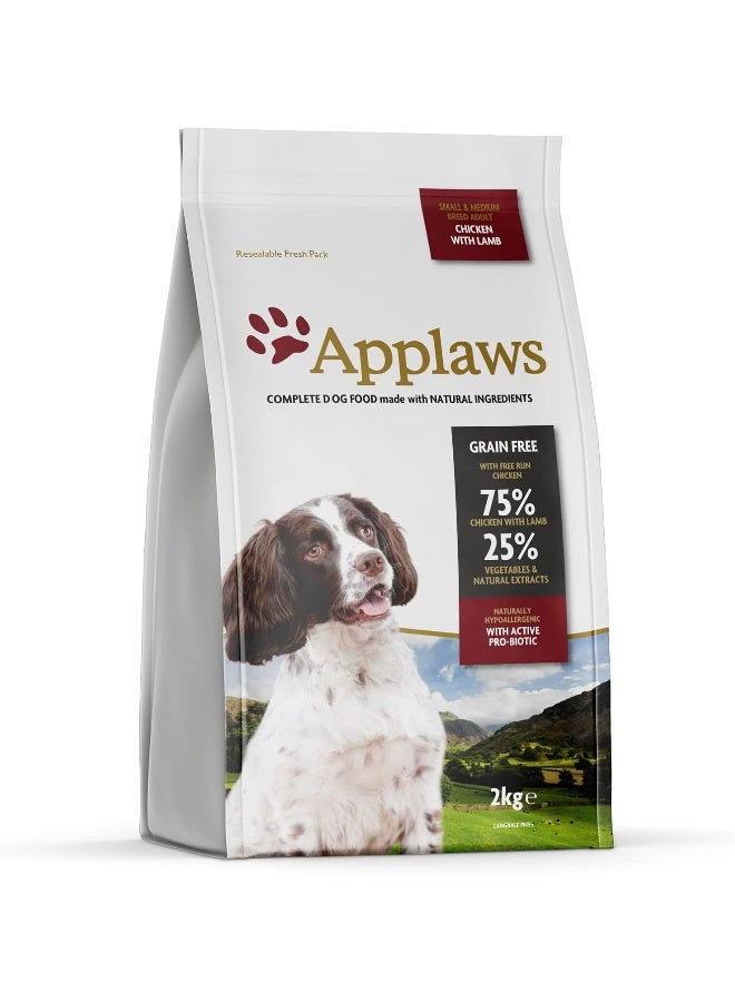 Applaws Dog Adult Chicken Lamb Small & Medium 2KG - Image 1
