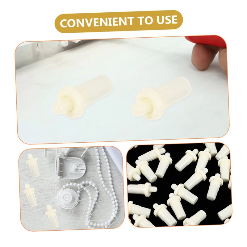 Uonlytech 100pcs Cabinet Stoppers Door Spring Felt Pads for Cabinet Doors Louvers Pin Replacement Shutter Repair Pin Shutter Window Plastic Blinds Repair - Image 5