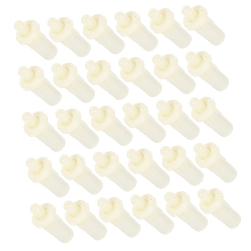 Uonlytech 100pcs Cabinet Stoppers Door Spring Felt Pads for Cabinet Doors Louvers Pin Replacement Shutter Repair Pin Shutter Window Plastic Blinds Repair - Image 2