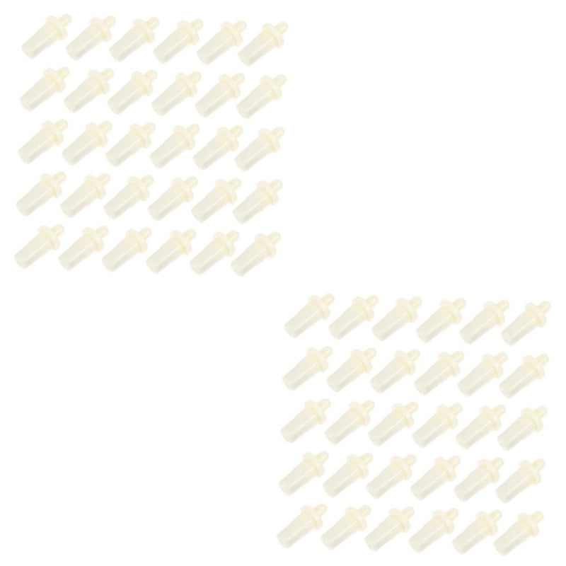 Uonlytech 100pcs Cabinet Stoppers Door Spring Felt Pads for Cabinet Doors Louvers Pin Replacement Shutter Repair Pin Shutter Window Plastic Blinds Repair - Image 1