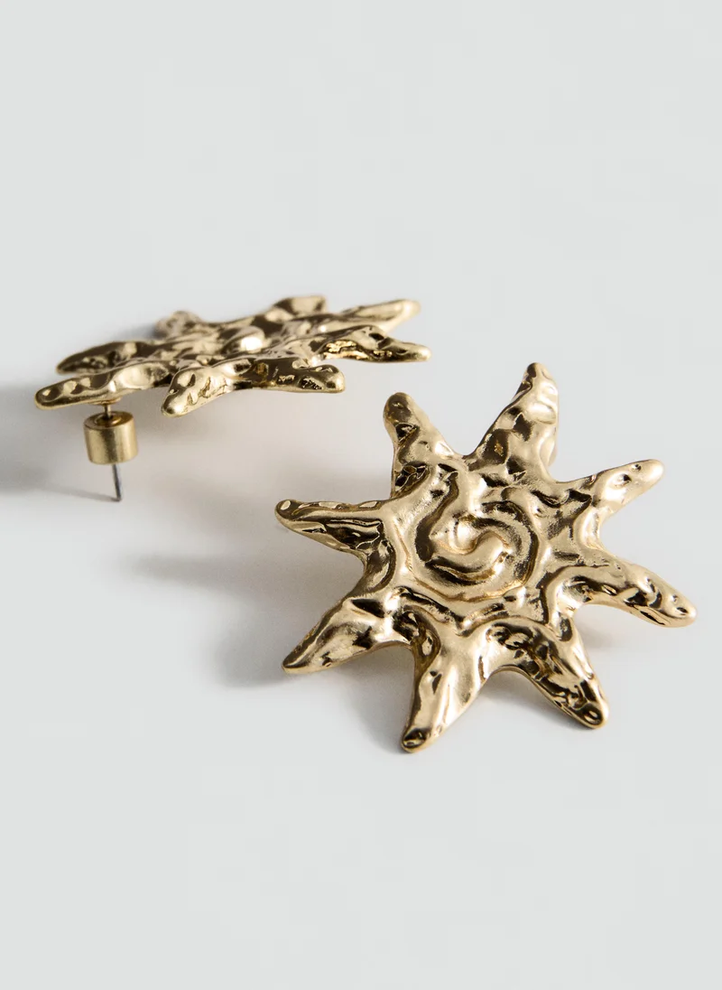 Mango  Textured sun earrings for Women | Best Price UAE