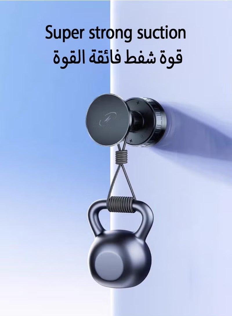 general Wireless Charging Stand - 15W Magnetic Car Mount with Suction Cup, Multi-Angle Rotation,white&black. - Image 5