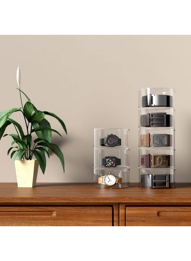 NIUBEE NIUBEE Belt Organizer, Acrylic 10 Layers Belt Case Storage Holder and Display for Accessories like Jewelry,Watch,Bracelets  - Image 5