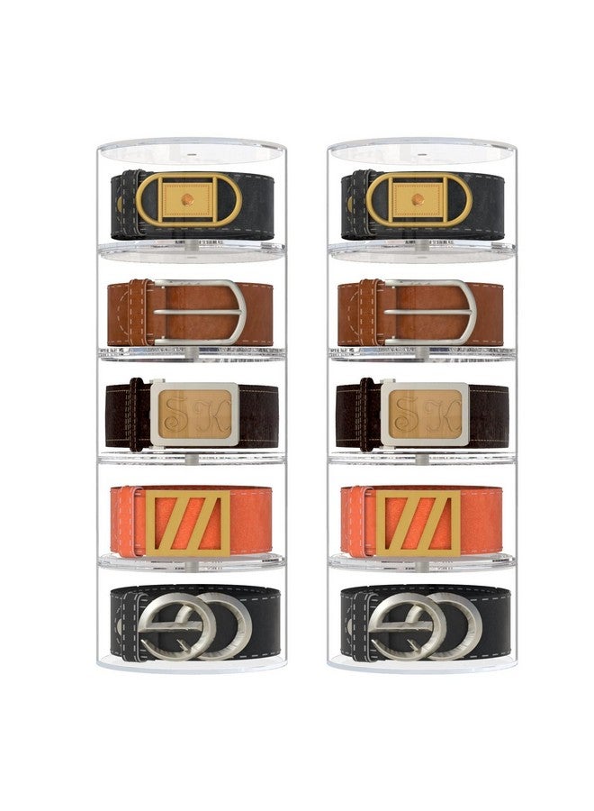NIUBEE NIUBEE Belt Organizer, Acrylic 10 Layers Belt Case Storage Holder and Display for Accessories like Jewelry,Watch,Bracelets  - Image 1