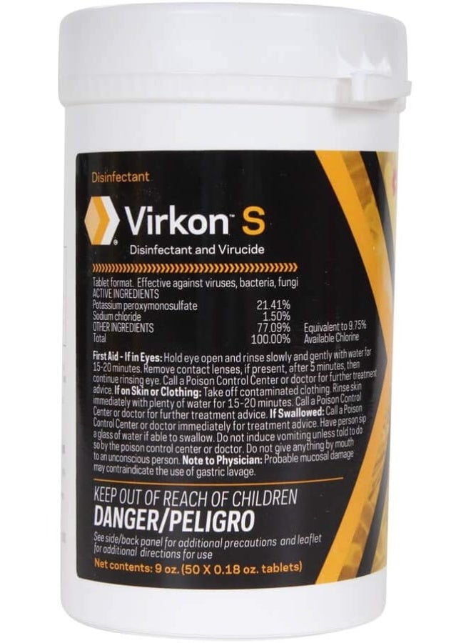 Dupont Virkon S, 9 oz, 50 Tablets  - Image 1