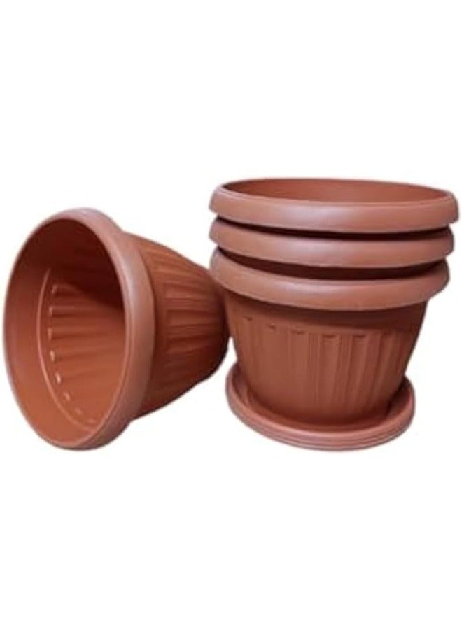 Round German model planter made by Khorshid - size 20 cm - 4 pieces (brick) - Image 1