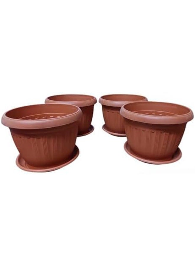 Round German model planter made by Khorshid - size 20 cm - 4 pieces (brick) - Image 2