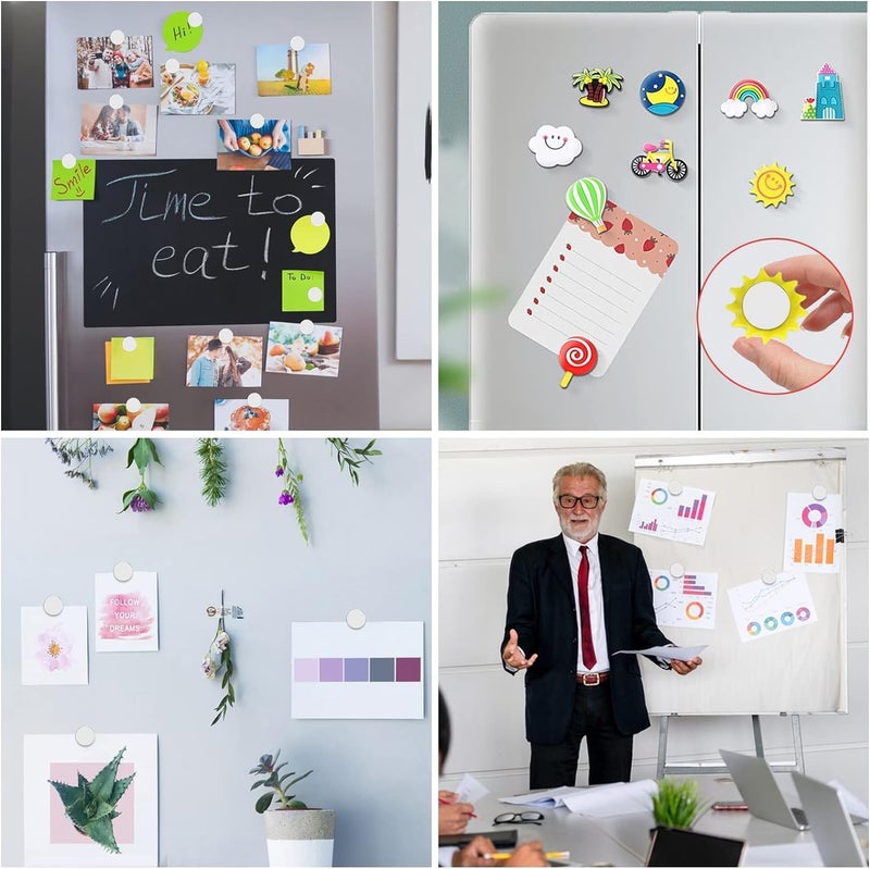 SLASA 50pcs 13x2mm Tiny Neodymium Magnets – Small Round Rare Earth Magnets for Crafts, Fridge, Whiteboard, Office, Kitchen Cabinet, Refrigerator, Strong Mini Disc Magnets - Image 5