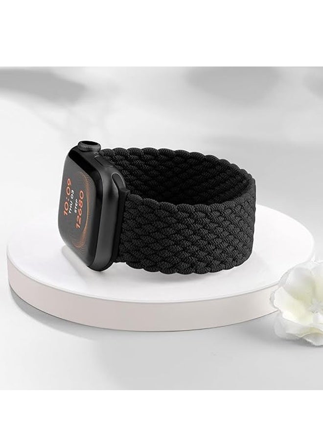 بولوز حزام بديل مضفر من السيليكون لساعة Apple Watch Series 42/44/45/49 مم - Image 4