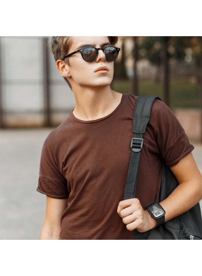 بولوز حزام بديل مضفر من السيليكون لساعة Apple Watch Series 42/44/45/49 مم - Image 5