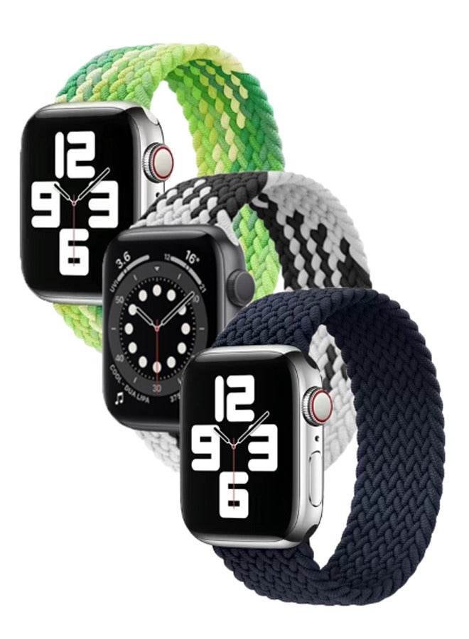 بولوز حزام بديل مضفر من السيليكون لساعة Apple Watch Series 42/44/45/49 مم - Image 1