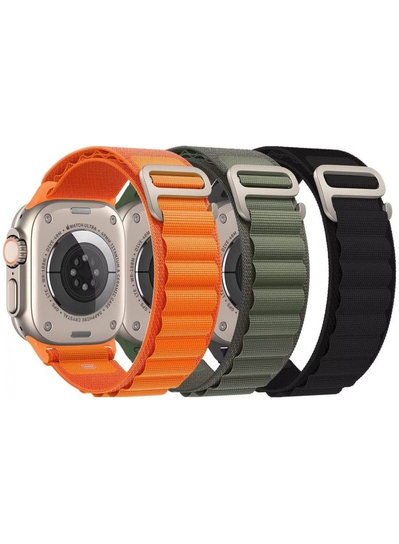Replacement Band For Apple Watch 42-44-45mm- orange - Image 3