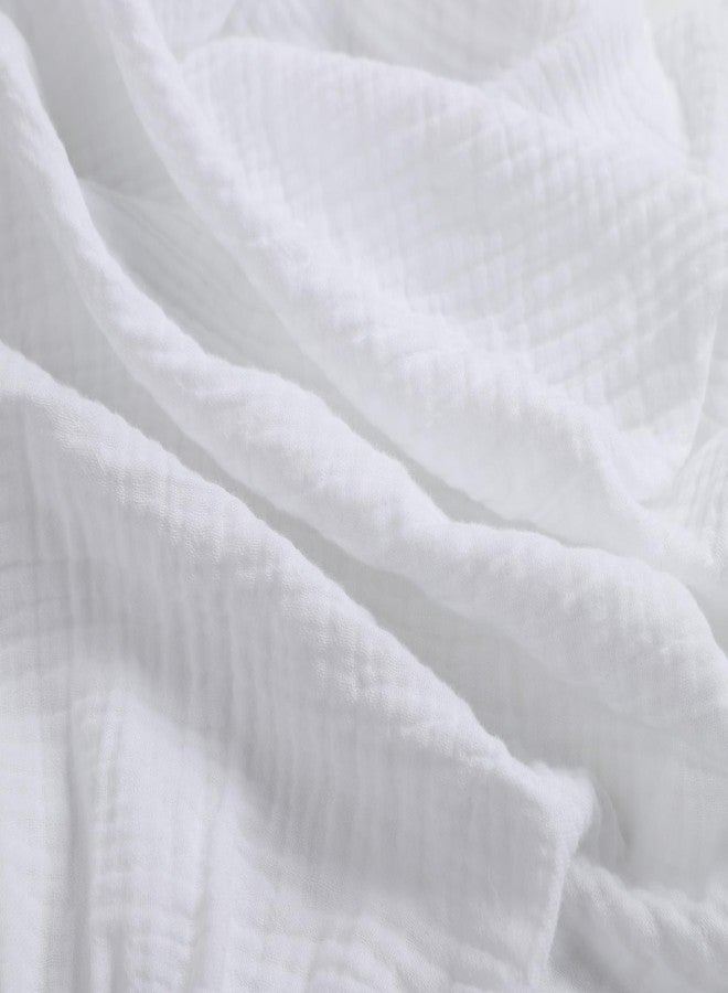 Onacosht Muslin Bassinet Sheets 33" x 19" Compatible with Mika Micky, KoolaBaby (3 in 1), BabyBond, HARPPA and RICUTON Bedside Bassinet, 2 Pack for Baby Boy and Girl, White and Grey - Image 3