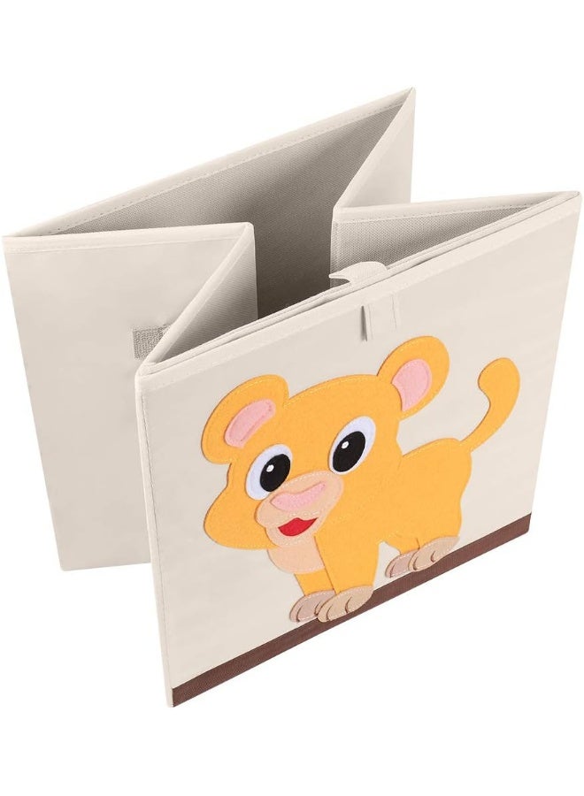 CLCROBD CLCROBD Foldable Animal Cube Storage Bins Fabric Toy Box/Chest/Organizer for Kids Nursery, 13 inch (Penguin) - Image 4