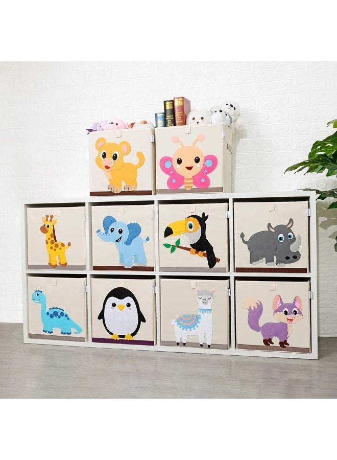 CLCROBD CLCROBD Foldable Animal Cube Storage Bins Fabric Toy Box/Chest/Organizer for Kids Nursery, 13 inch (Penguin) - Image 5