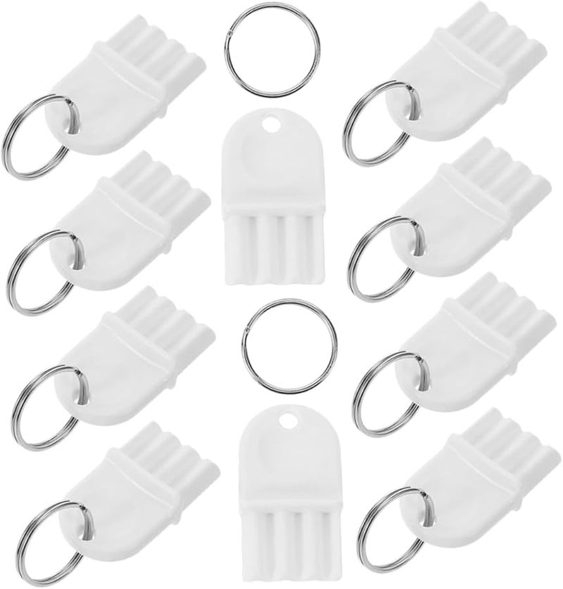 10Pcs Paper Towel Dispenser Keys with Key Rings Portable Set for Bathroom Kitchen Maintenance - Image 1
