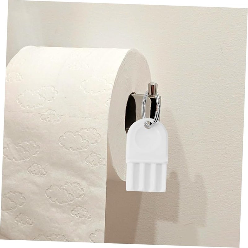 10Pcs Paper Towel Dispenser Keys with Key Rings Portable Set for Bathroom Kitchen Maintenance - Image 5