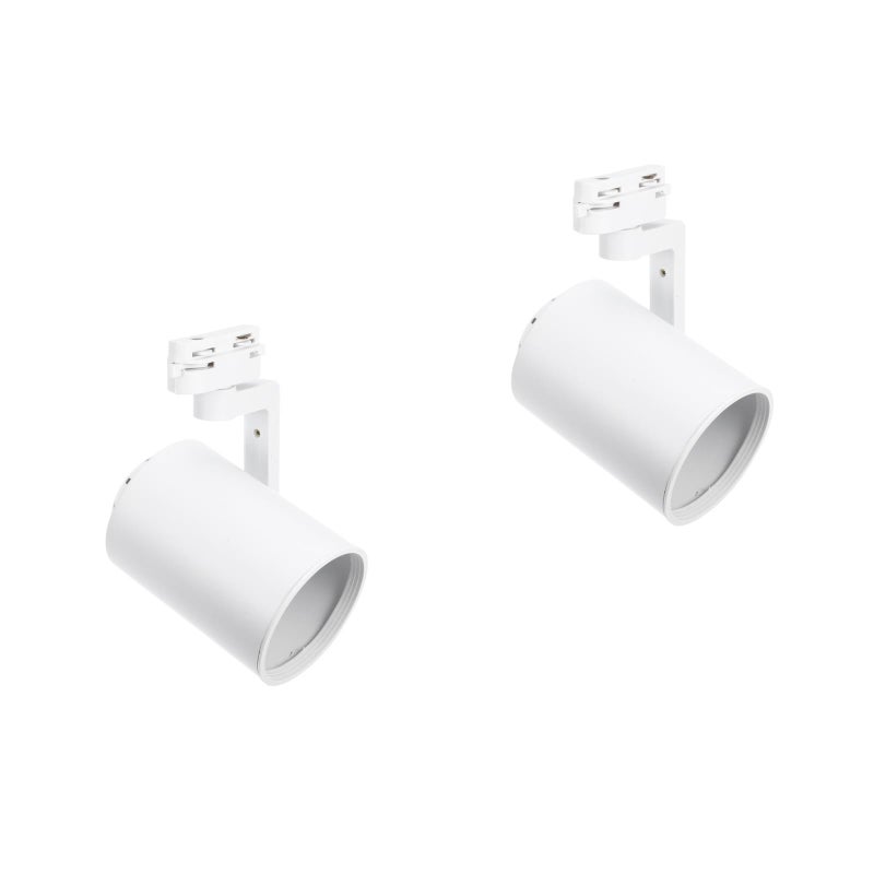 2pcs Spot Light Lamp Shade Spot Dimmable Track Lighting Up Rail Lights Recessed Spotlight For Indoor Lighting White - Image 1