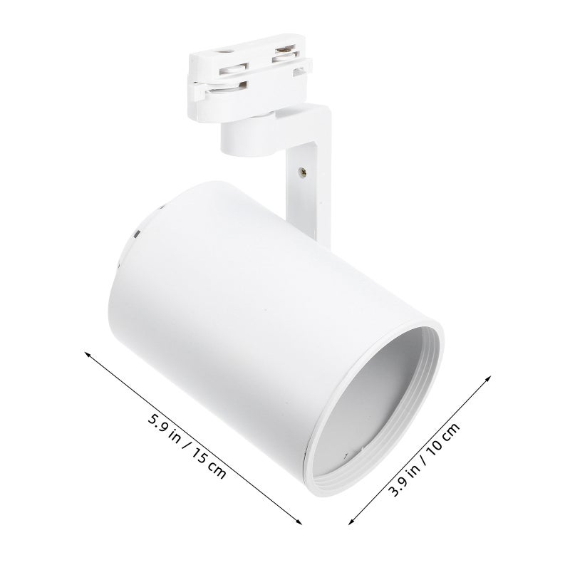 2pcs Spot Light Lamp Shade Spot Dimmable Track Lighting Up Rail Lights Recessed Spotlight For Indoor Lighting White - Image 2
