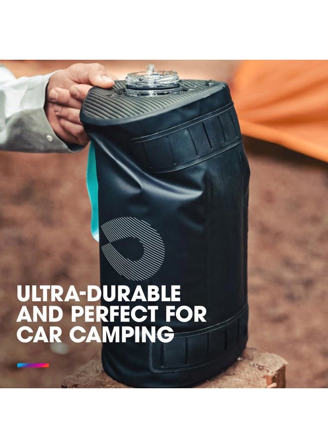 Hydrapak Expedition - Collapsible BPA & PVC Free Water Storage Bag (8L/270oz) - Chasm Black - Image 2