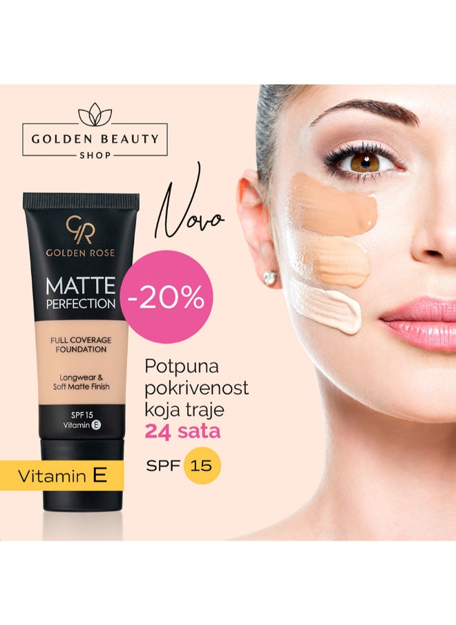 Golden Rose - Matte Perfection Full Coverage Foundation - NATURAL 2 - Image 1