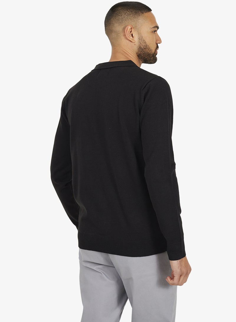 BRAVE SOUL Ribbed Collar Sweater - Image 4