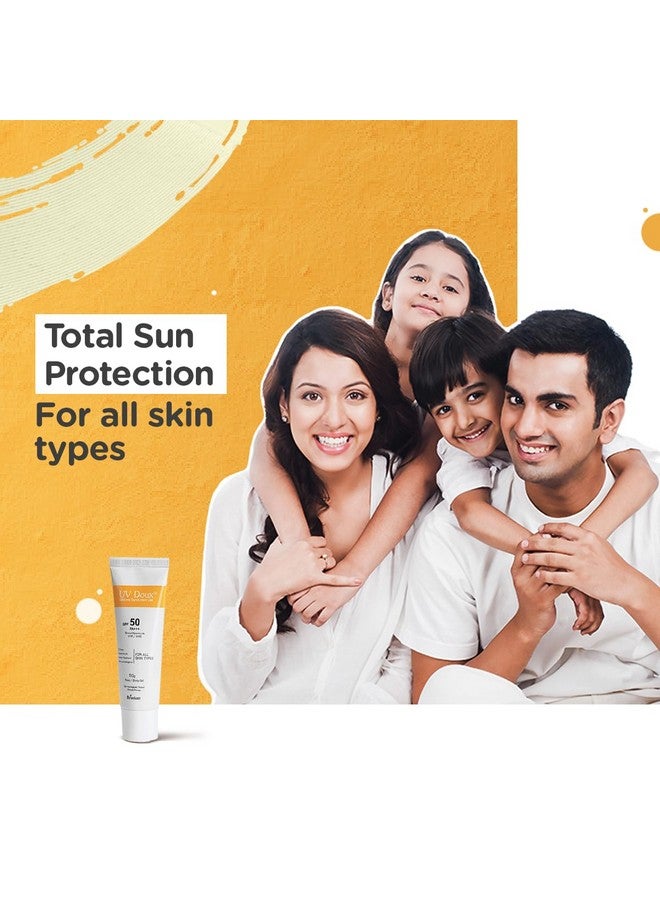 Brinton جل واقي شمس للوجه والجسم من برينتون هيلث كير يوفدوكس مع SPF 50 PA+++ بلمسة نهائية غير لامعة وصيغة خالية من الزيت | واقي شمس مقاوم للماء | حماية ضد أشعة UVA/UVB (100 جرام) عبوة من 2 - لجميع أنواع البشرة - Image 3