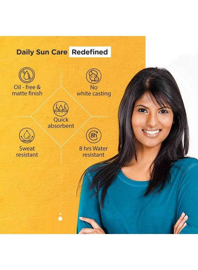 Brinton جل واقي شمس للوجه والجسم من برينتون هيلث كير يوفدوكس مع SPF 50 PA+++ بلمسة نهائية غير لامعة وصيغة خالية من الزيت | واقي شمس مقاوم للماء | حماية ضد أشعة UVA/UVB (100 جرام) عبوة من 2 - لجميع أنواع البشرة - Image 5