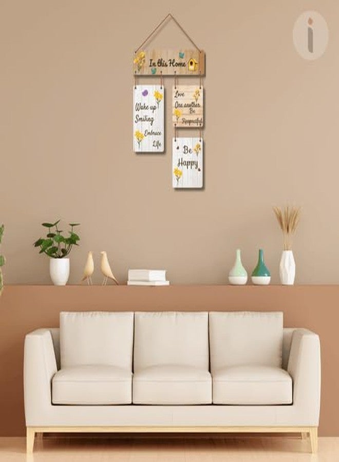 Art Monk In This Home Wooden Wall Hanging item for Living Room | Bedroom | Home Decor | Gifts | Quotes Decor Item | Wall Art For Hall | Mdf Wall Decoration - Image 2