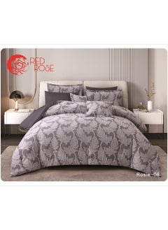 Red Rose Two-piece quilt set, a luxurious summer mattress with excellent medium filling, consisting of 8 pieces / king size 240*260  - Image 1